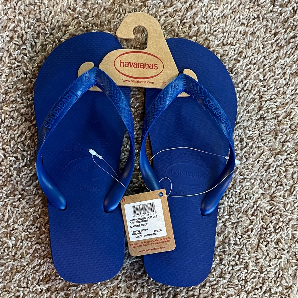 Havaianas Marine Blue flip flops size 41-42